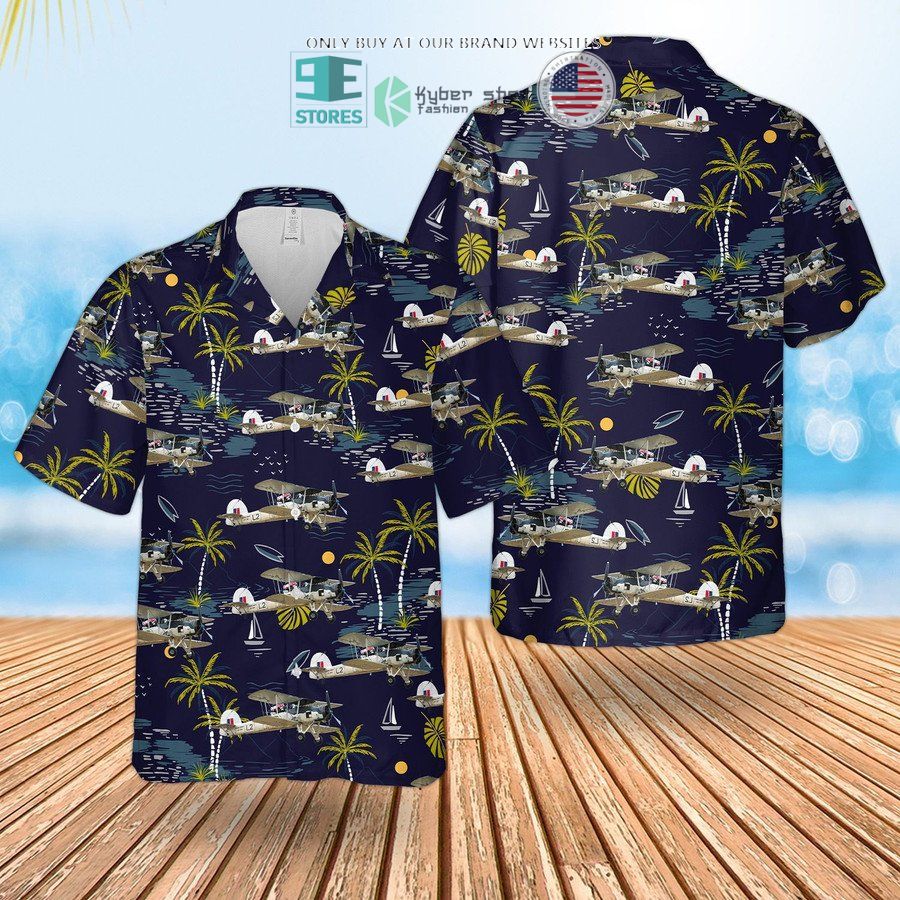 rn historical fairey swordfish hawaiian shirt shorts 1 17784