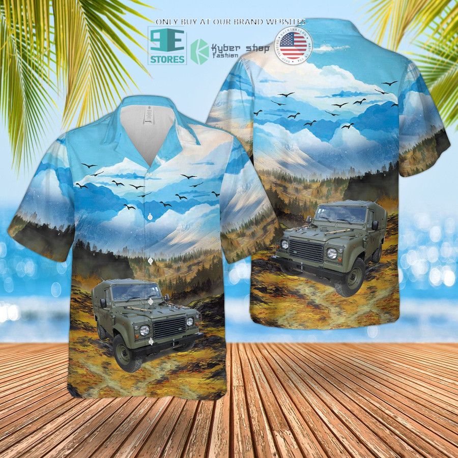 royal marines land rover wolf utility vehicle hawaiian shirt shorts 1 64964