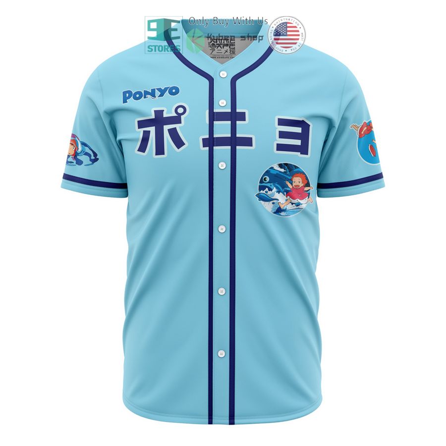 sea creatures ponyo studio ghibli baseball jersey 1 41186