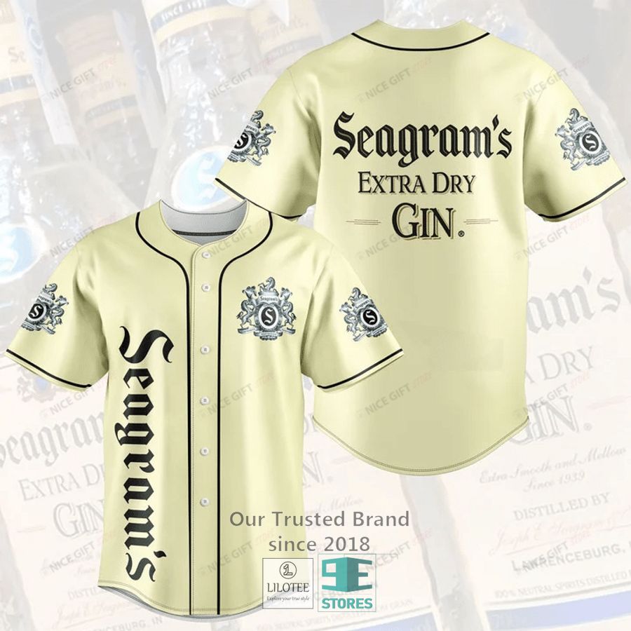 seagram s extra dry gin baseball jersey 1 59276