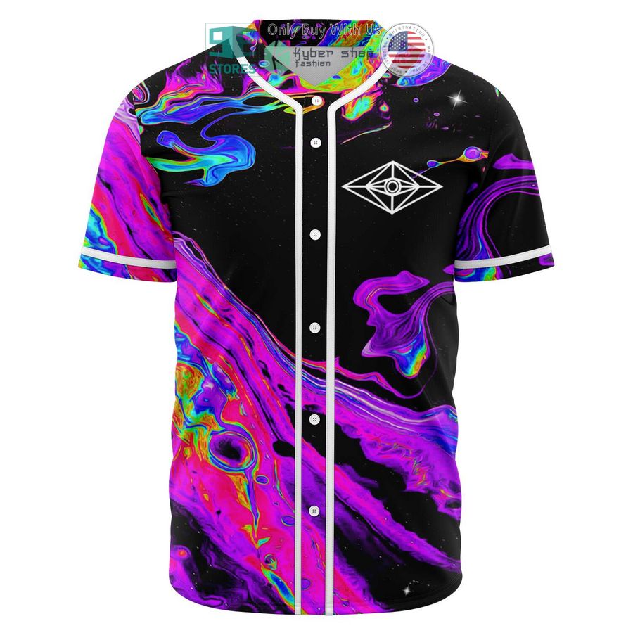 slander logo balck acid trip pattern baseball jersey 1 19557