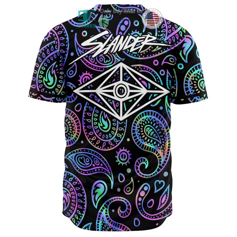 slander logo paisley baseball jersey 2 64244