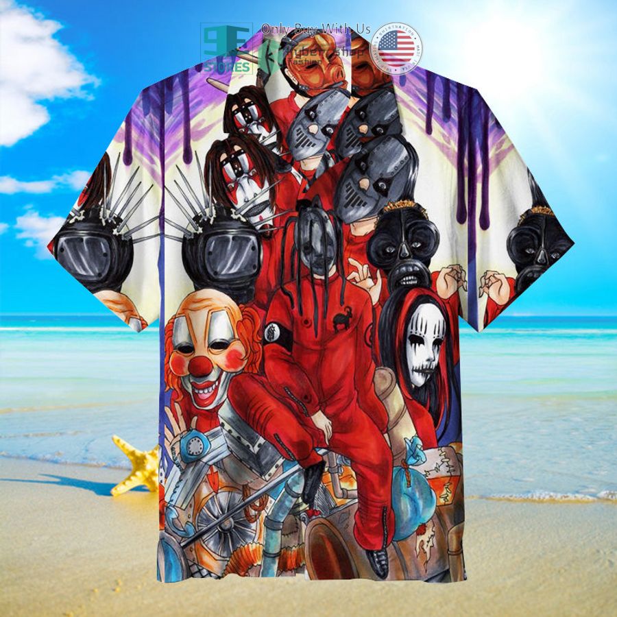 slipknot band art hawaiian shirt 1 58441