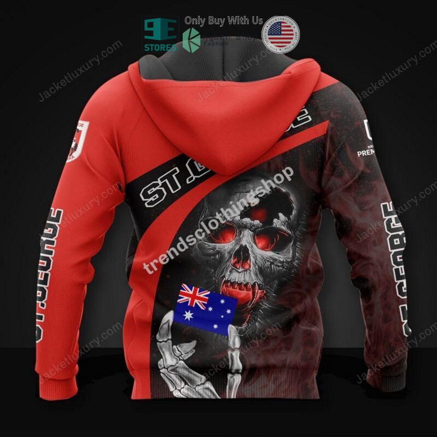 st george illawarra dragons skeleton 3d hoodie polo shirt 2 96027