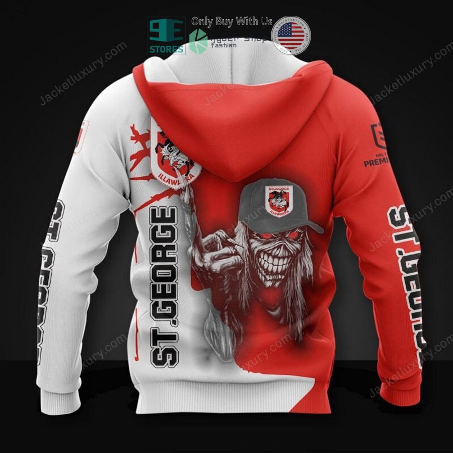 st george illawarra dragons skull 3d hoodie polo shirt 2 7775