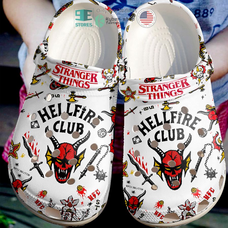 stranger things hellfire club crocs crocband clog 1 68063