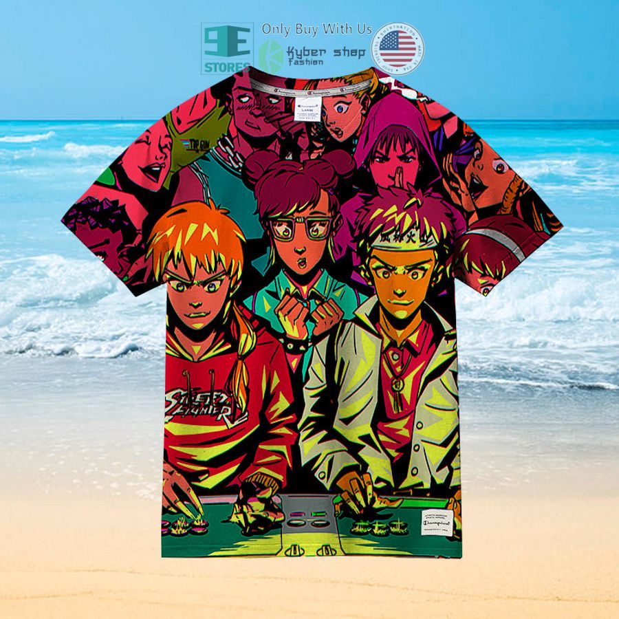 street fighter anniversary hawaiian shirt 2 94662