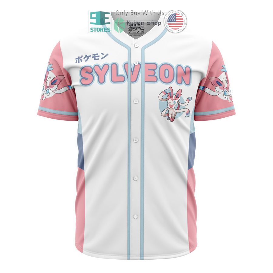 sylveon eeveelution pokemon baseball jersey 2 53832