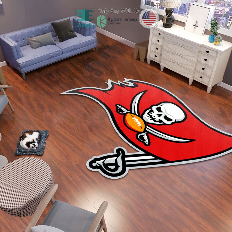 tampa bay buccaneers logo shaped rug 1 87569