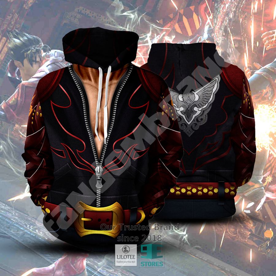 tekken jin kazama 3d hoodie 1 89006