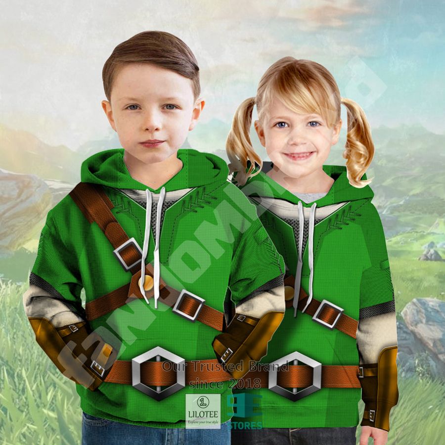 the legend of zelda link green 3d hoodie 2 5274