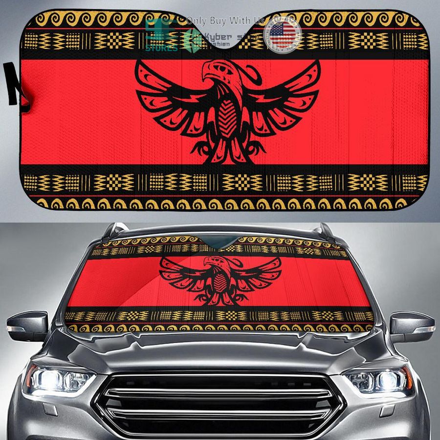 thunderbird native american design car sunshades 1 618