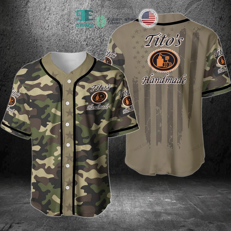 titos handmade vodka united states flag green camo baseball jersey 1 41583