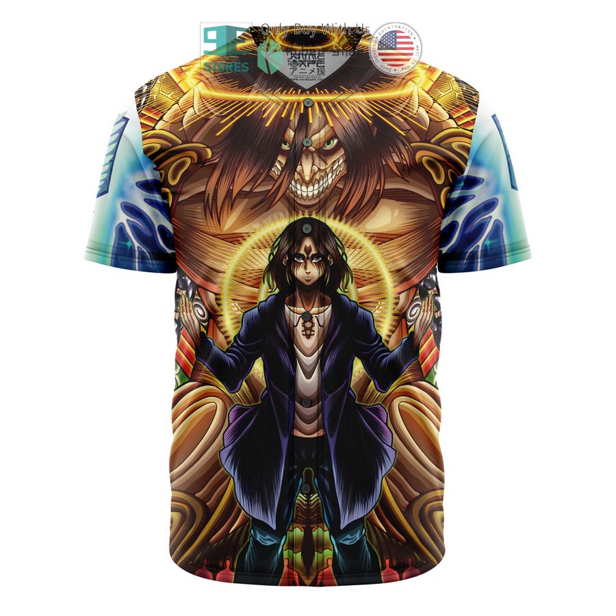 trippy eren yeager timeskip attack on titan baseball jersey 2 28358