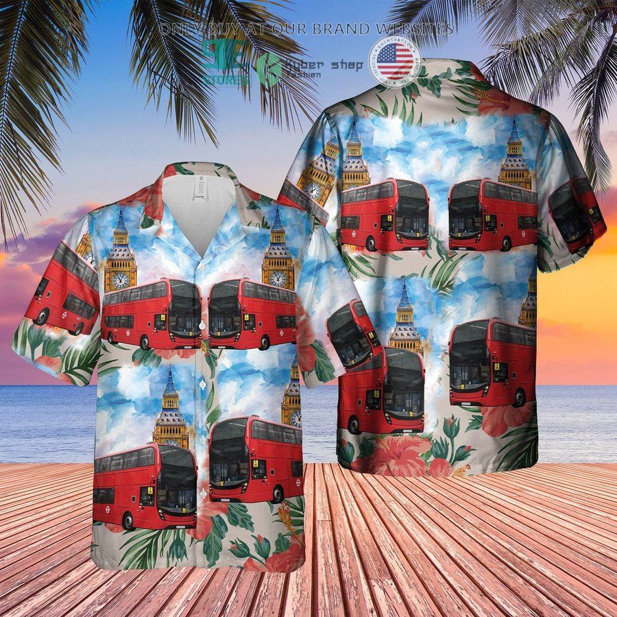 uk double decker bus big ben hawaiian shirt 1 5677