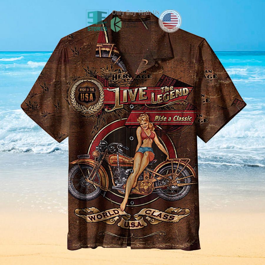 vintage motorcycle hawaiian shirt 1 37615