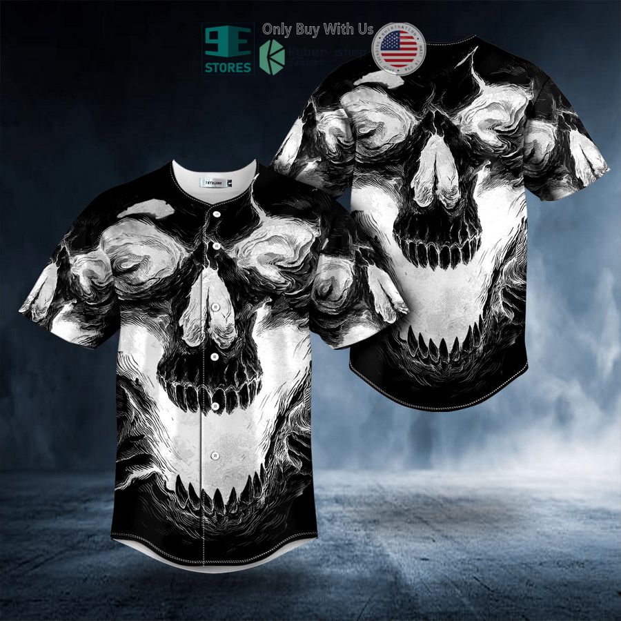 white ghost skull baseball jersey 1 21921