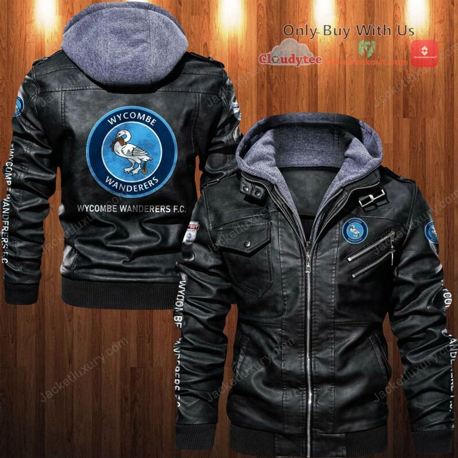 wycombe wanderers f c leather jacket 1 34190