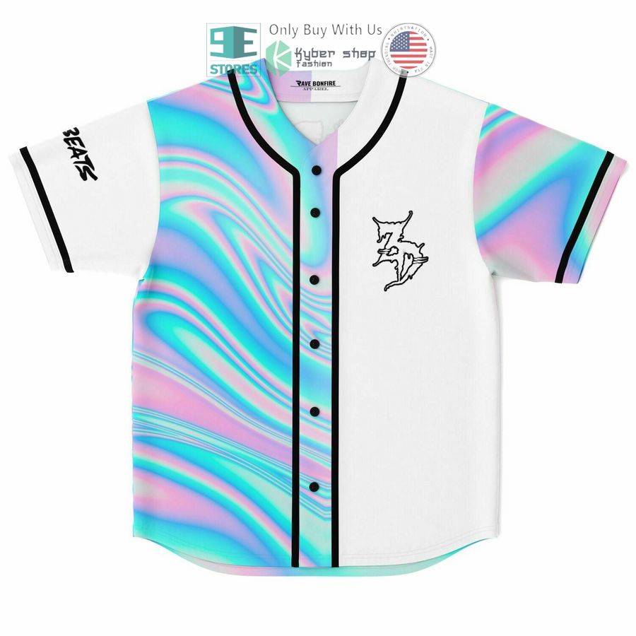 zeds dead hologram white baseball jersey 1 95270