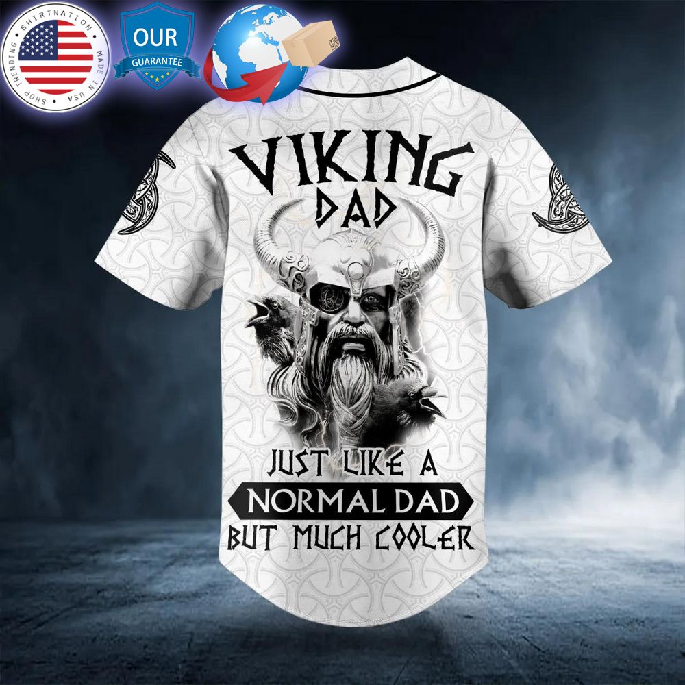 hot viking dad just like a normal dad but much cooler custom baseball jersey 2