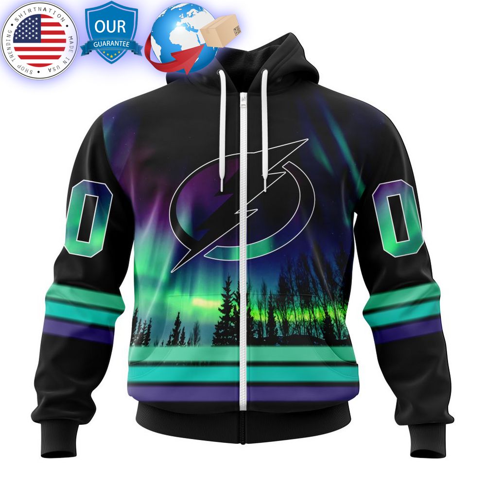 hot custom tampa bay lightning special design with northern lights shirt 2