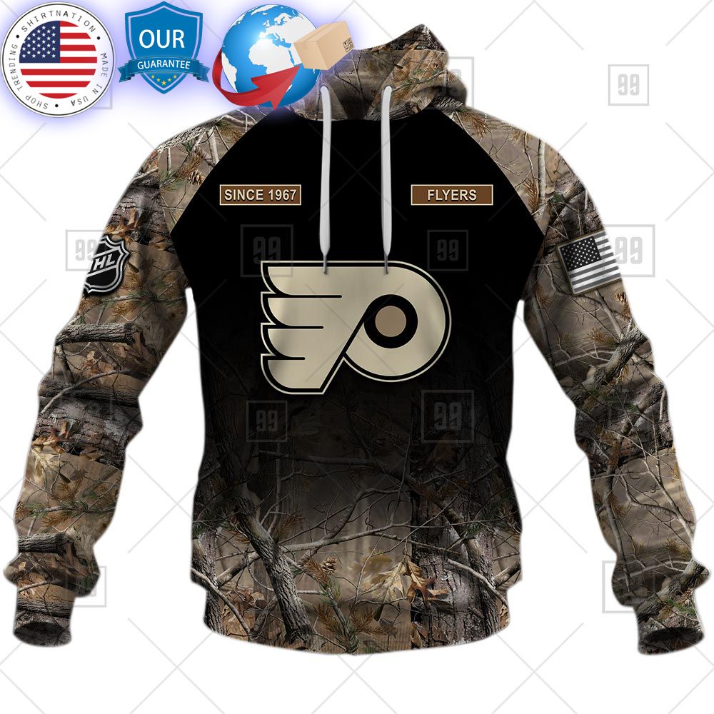 hot philadelphia flyers hunting camouflage custom shirt 2