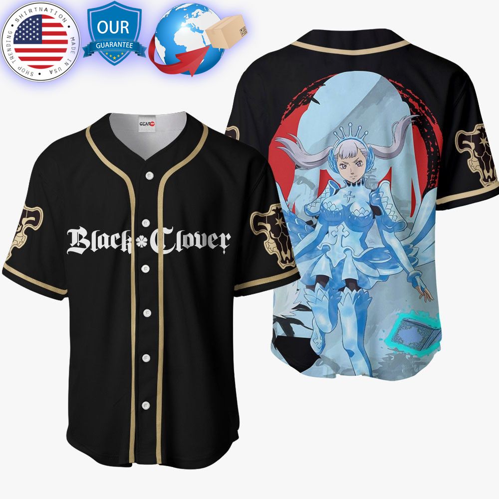 hot black clover noelle silva baseball jersey 1