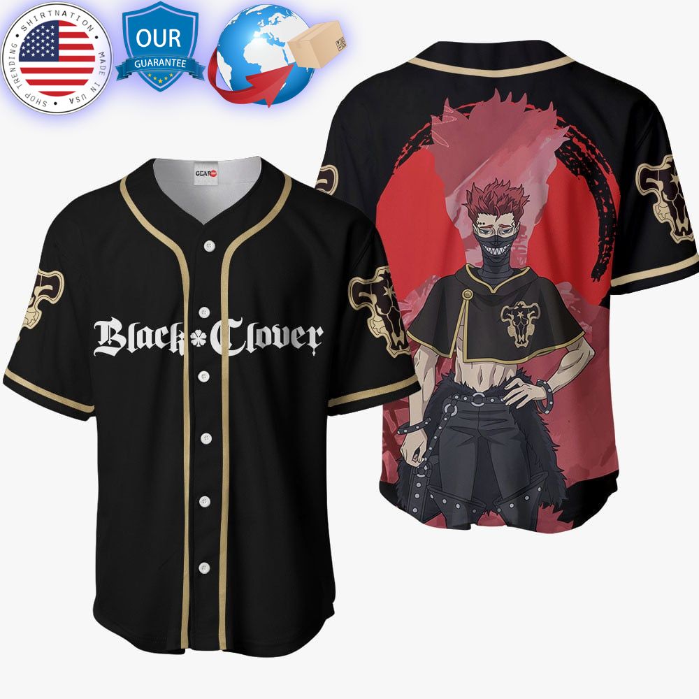 hot black clover zora ideale baseball jersey 1