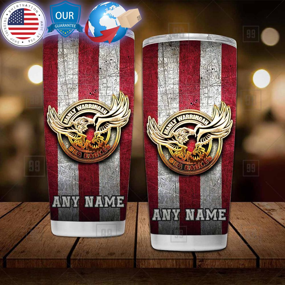 hot custom manly warringah sea eagles tumbler 2