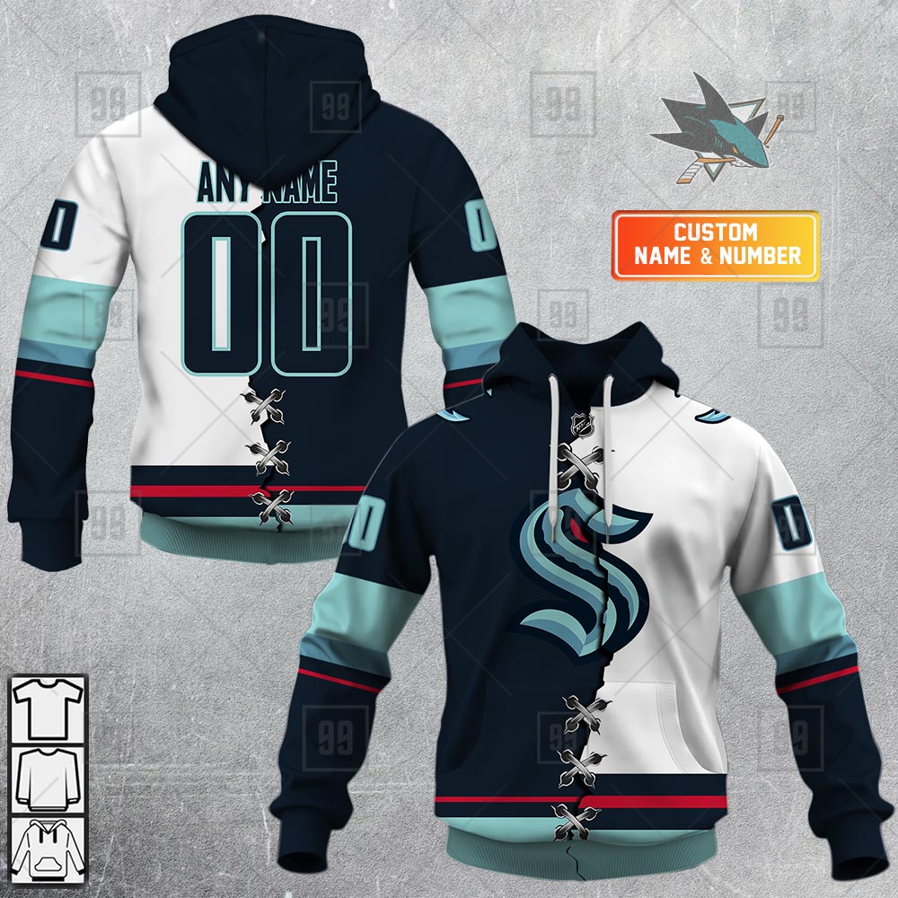 TU YN NHL Mix Jersey Seattle Kraken mockup ads