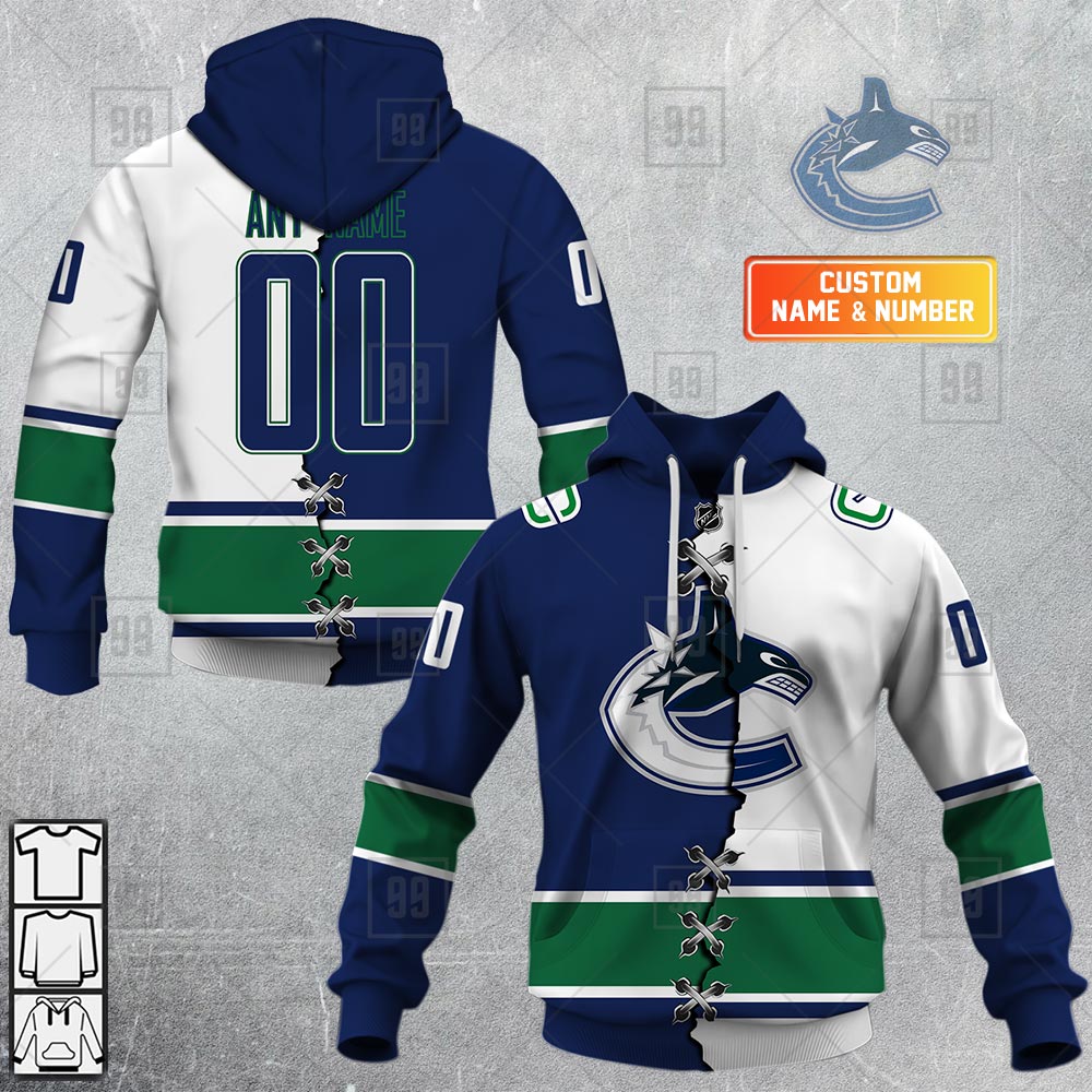 TU YN NHL Mix Jersey Vancouver Canucks mockup ads