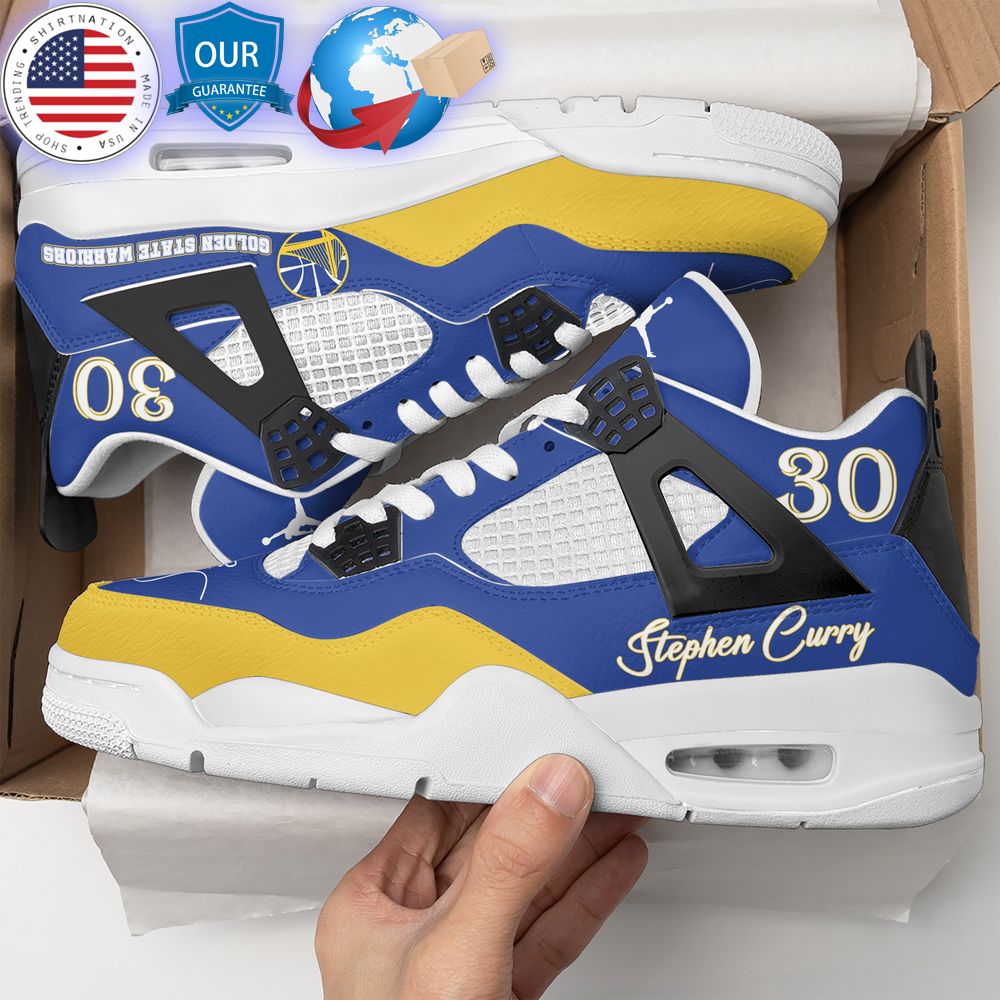 hot stephen curry golden state warriors air jordan 4 sneakers 2