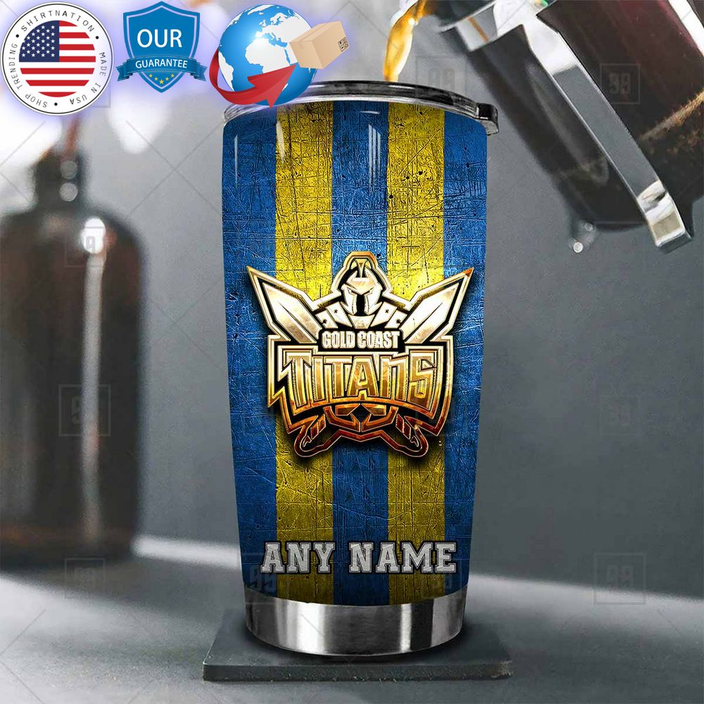 hot custom gold coast titans tumbler 1