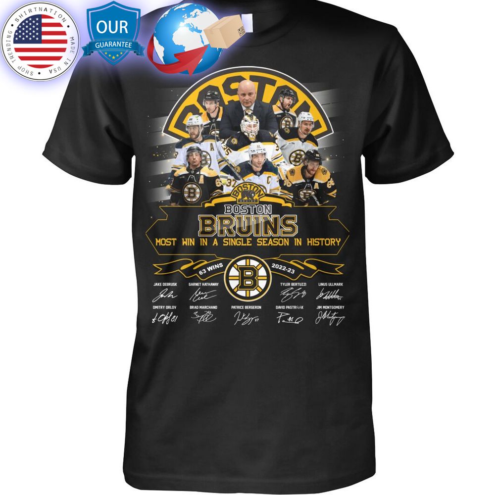 hot boston bruins most win in a single season in history hoodie 2