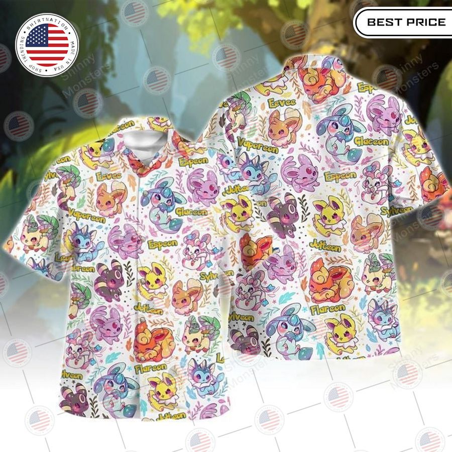 best eevee evolution pattern hawaiian shirts 1 124