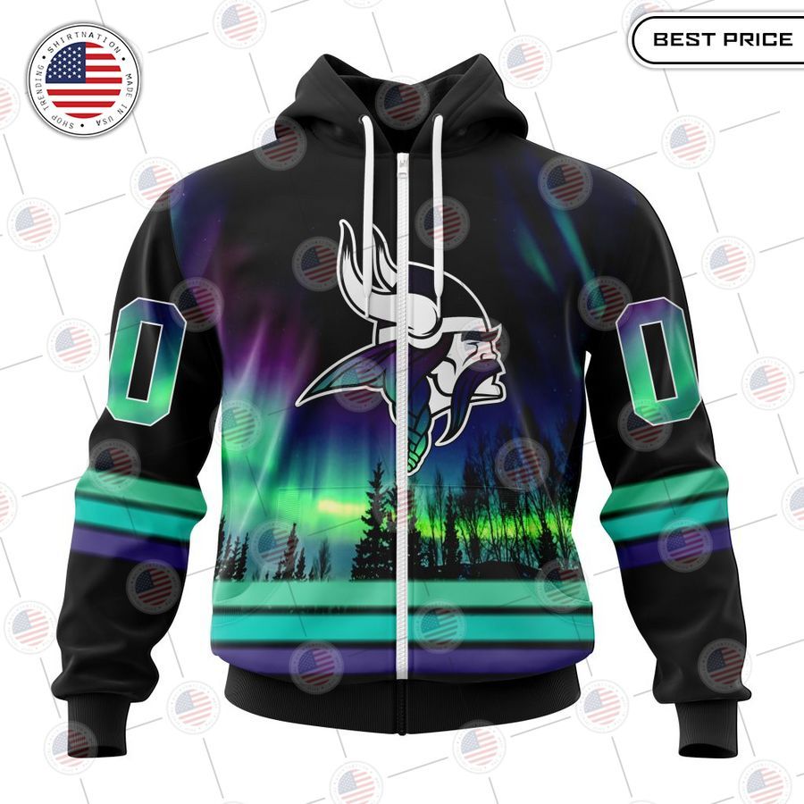 best minnesota vikings special design with northern lights custom hoodie 2 263