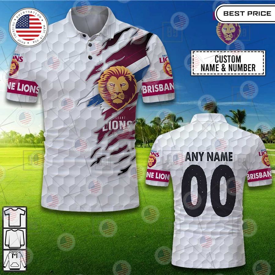 brisbane lions custom polo 1 448