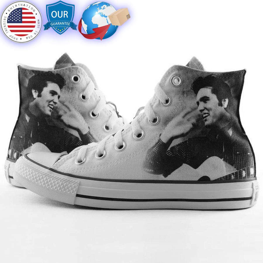 elvis presley retro canvas high top shoes 1 567