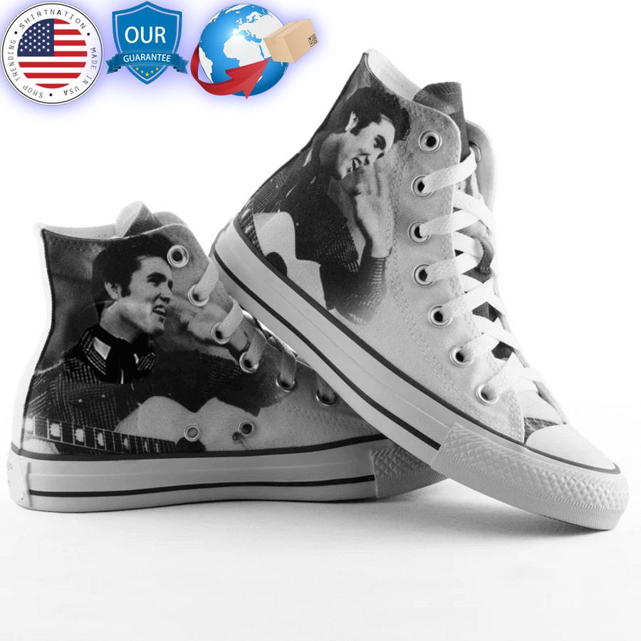 elvis presley retro canvas high top shoes 2 38