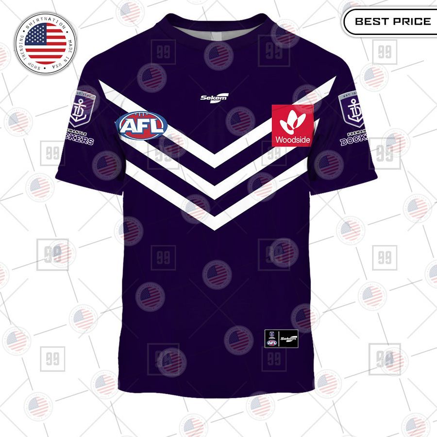 fremantle afl custom shirt 2 313