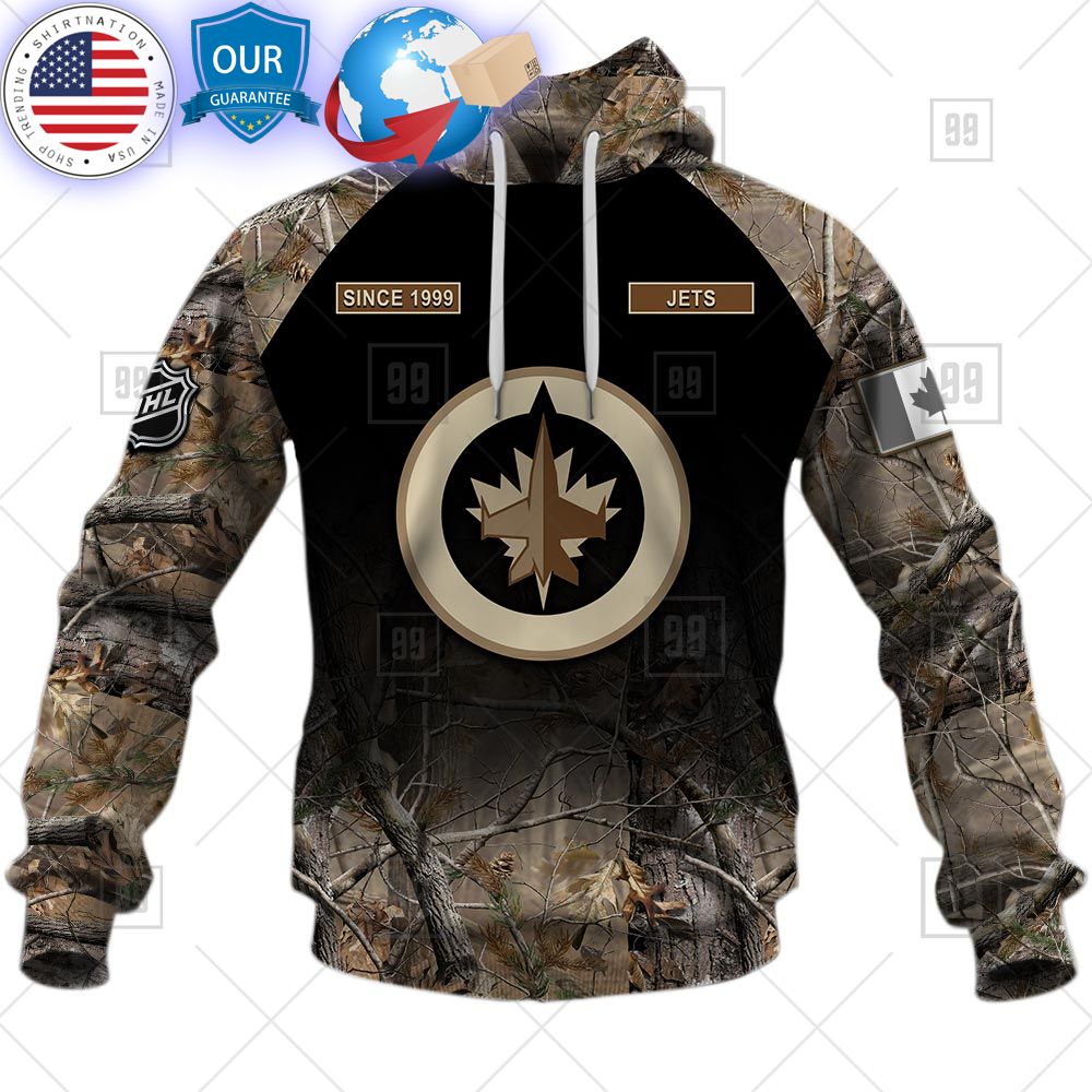 hot winnipeg jets hunting camouflage custom shirt 2