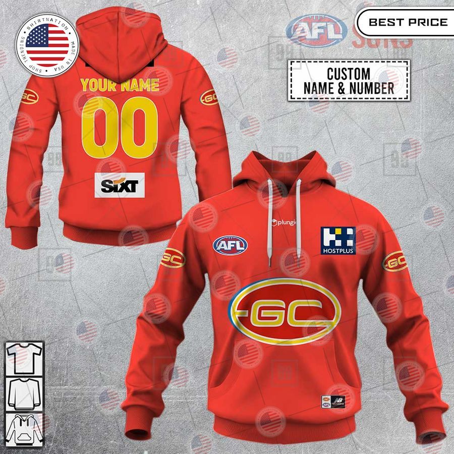 gold coast afl custom shirt 1 405