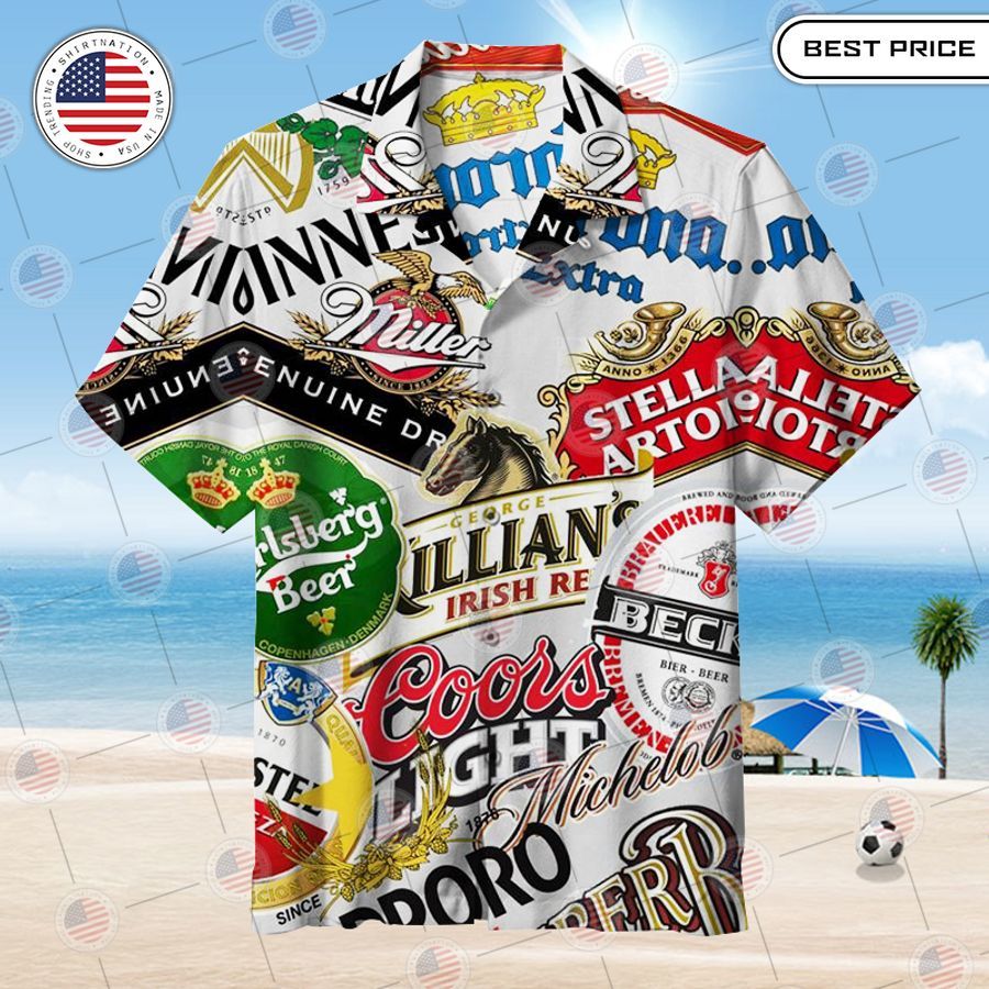 label beer its beer time hawaiian shirt 1 463