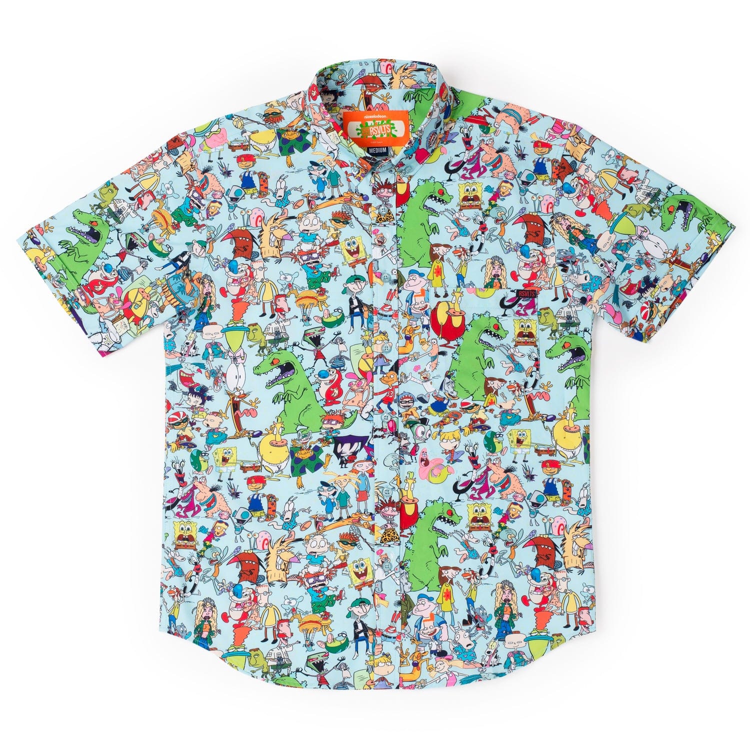 nickelodeon 90s mashup hawaiian shirt 2338 qidoj