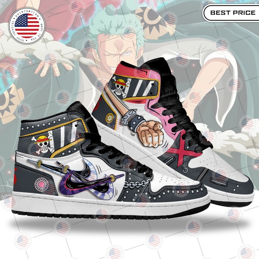 one piece monkey d luffy roronoa zoro air jordan high top shoes 1 819