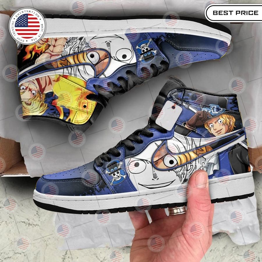 one piece sabo air jordan high top shoes 2 788