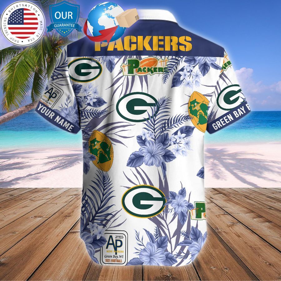 personalized hibiscus green bay packers hawaiian shirt 2 792