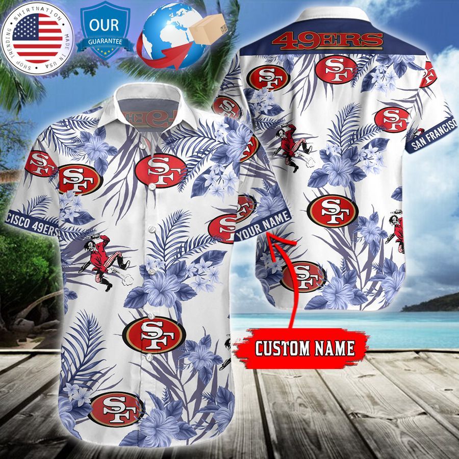 personalized hibiscus san francisco 49ers hawaiian shirt 1 621