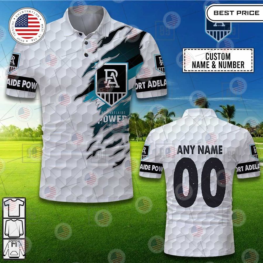 port adelaide power custom polo 1 327