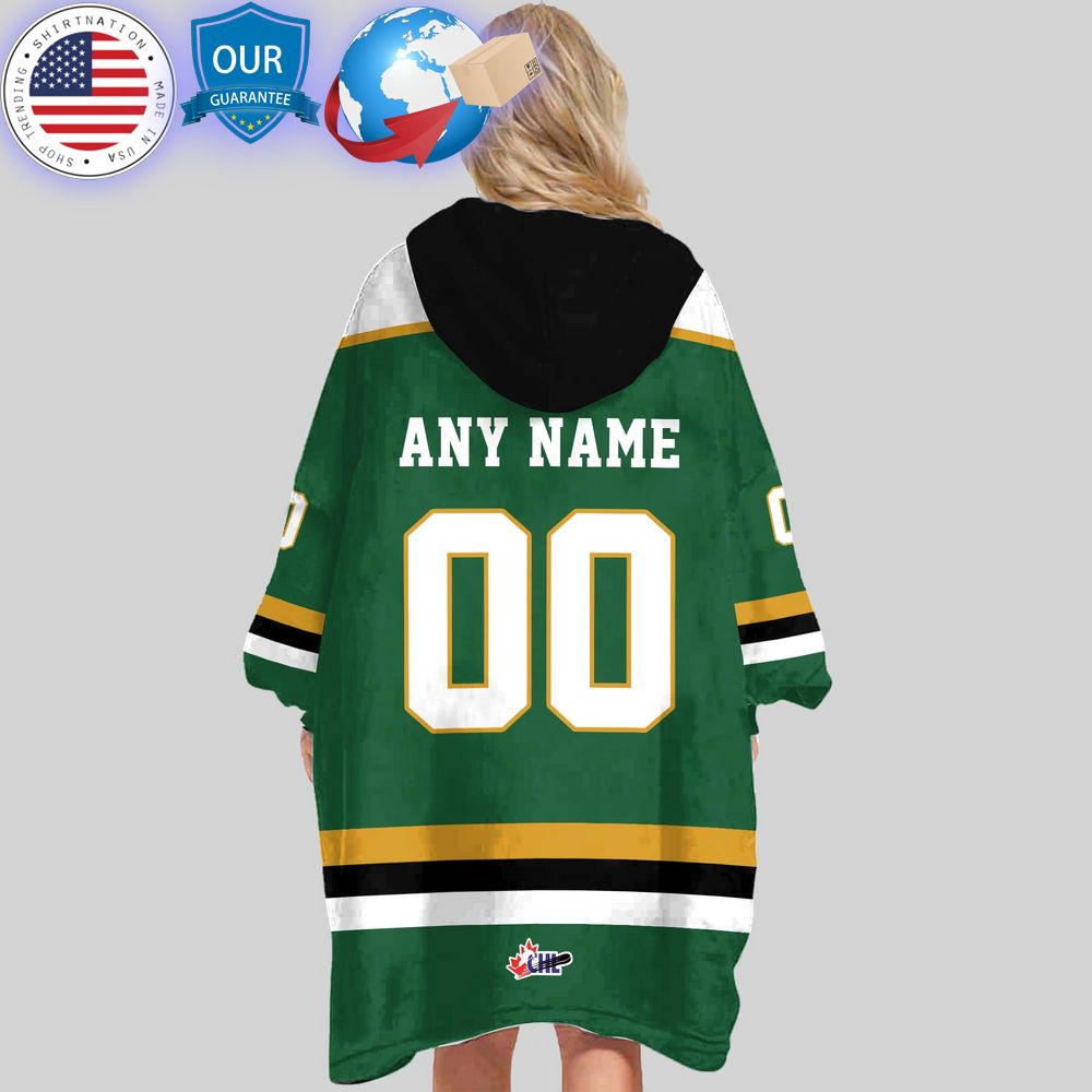 hot ohl london knights custom hoodie blanket 2